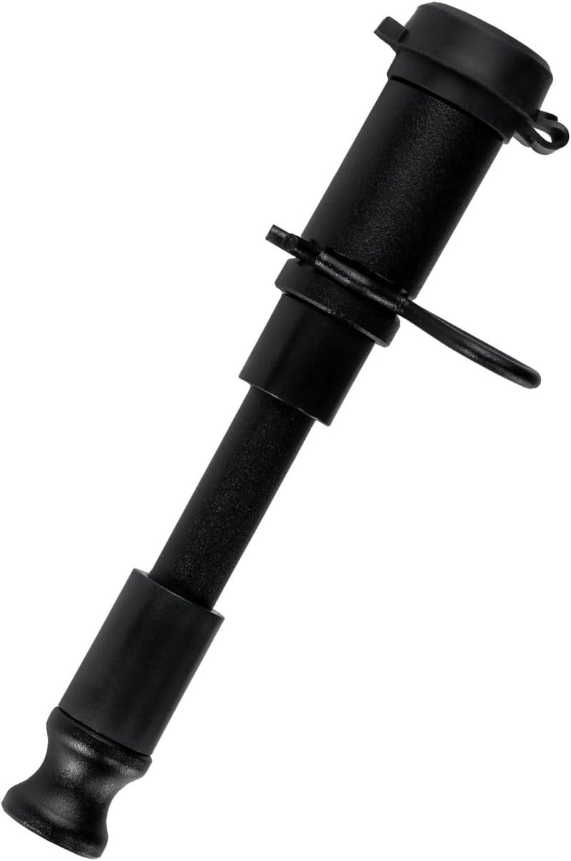 BulletProof Hitches قفل دبوس سحب مقطورة 5/8" - ملائم عالمي، مصنوع من الفولاذ المقاوم للصدأ، غطاء مطاطي مقاوم للعوامل الجوية - أسود، عبوة واحدة - Image 1